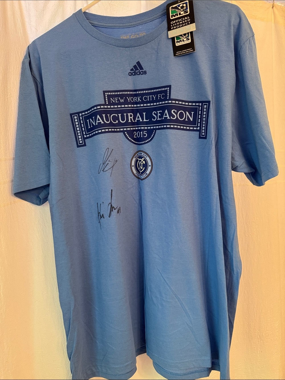 Signed Adidas New York City FC Inaugural Season Tee
